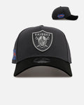Las Vegas Raiders 'Stealth 2.0' 9FORTY A-Frame Snapback- GREY/BLACK product image 1, provided for visual reference and