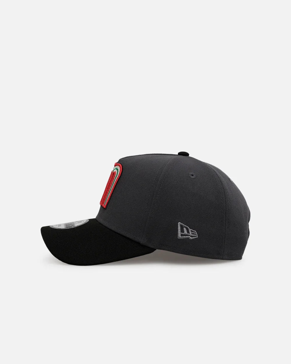 New Era Mexico WBC 9FORTY A-Frame Snapback Hat-Graphite Grey product image 4, provided for visual reference and product