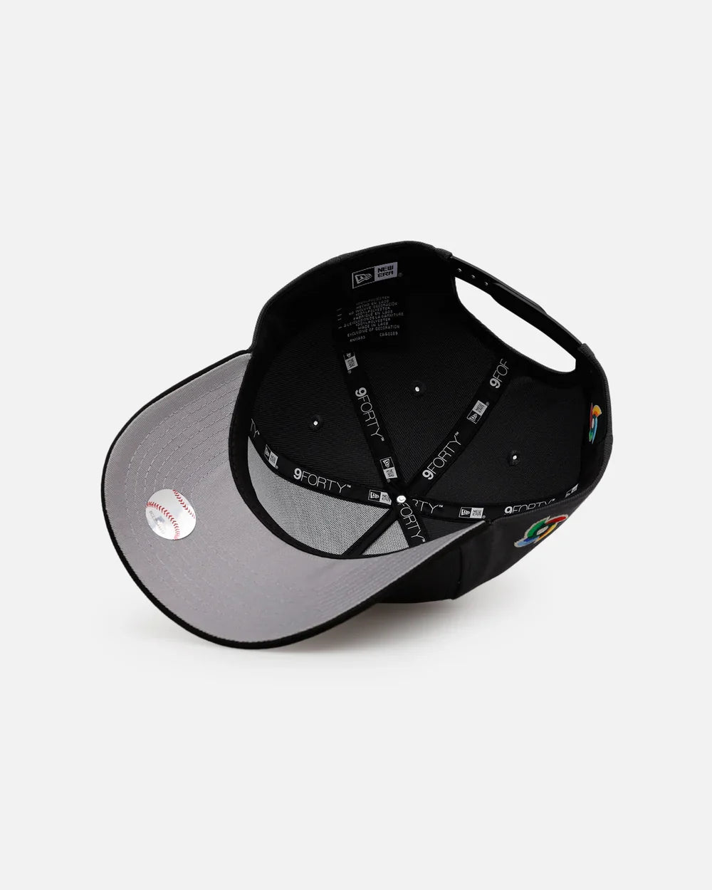 New Era Mexico WBC 9FORTY A-Frame Snapback Hat-Graphite Grey product image 5, provided for visual reference and product