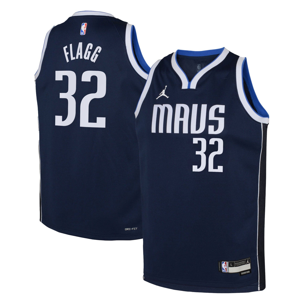 Cooper Flagg Dallas Mavericks 2025 Statement Edition Swingman Jersey - Navy - Youth product image 1, provided for visual