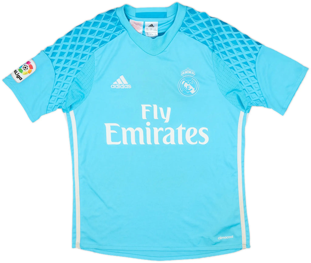2016-17 REAL MADRID GK SHIRT NAVAS #1 - (L. Boys) product image 2, provided for visual reference and product detail review