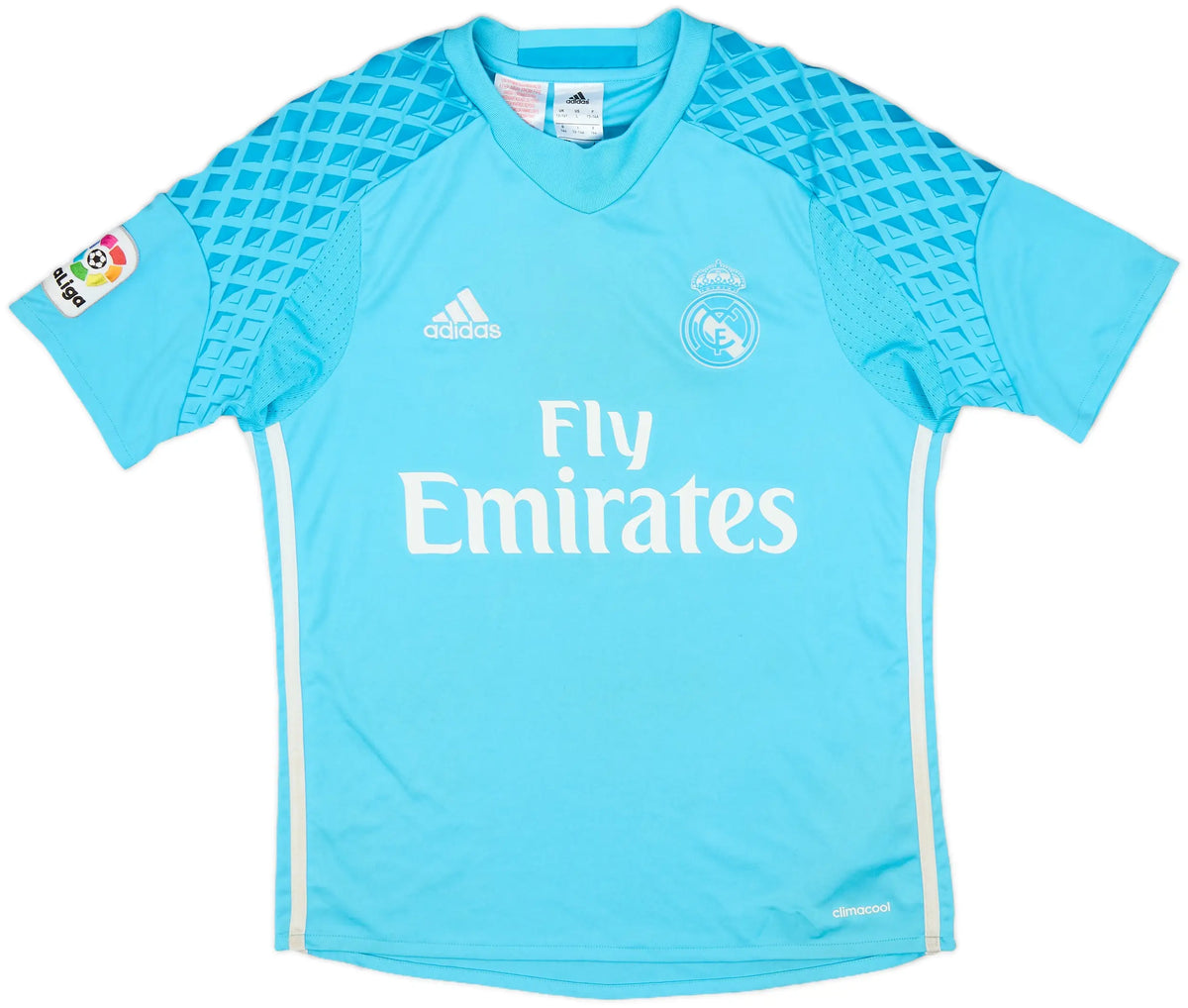 2016-17 REAL MADRID GK SHIRT NAVAS #1 - (L. Boys) product image 2, provided for visual reference and product detail review