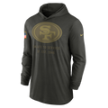 San Francisco 49ers Nike Forest Green 2025 Salute to Service Sideline Dri-FIT Lightweight Hooded Pullover for Men product