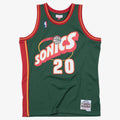 Gary Payton Seattle Supersonics 1995-96 Swingman Road Jersey product image 1, provided for visual reference and product