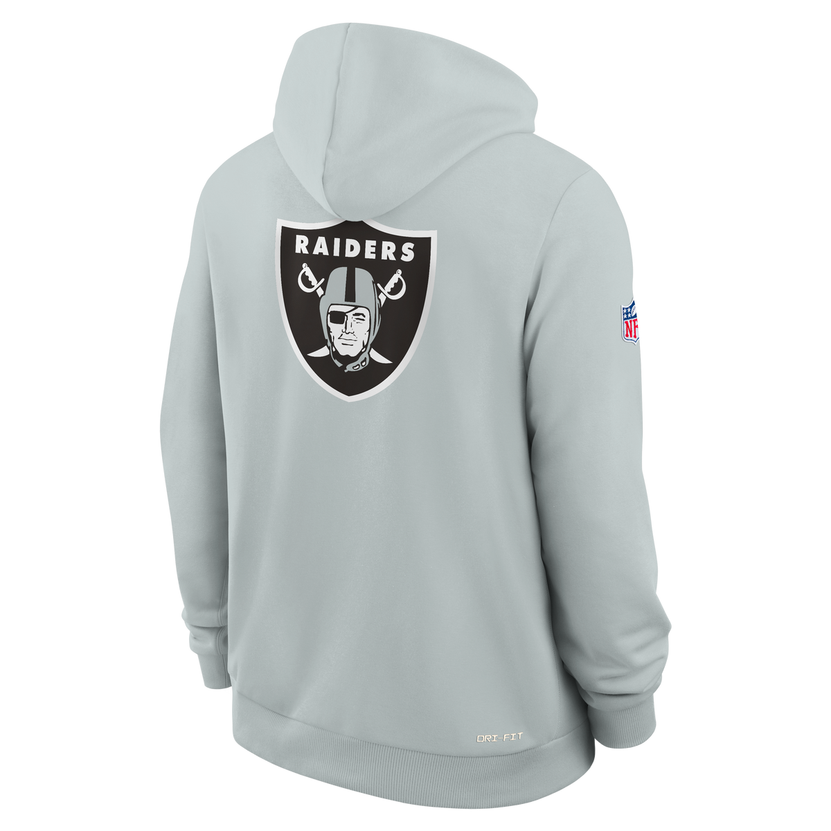 Nike Men Las Vegas Raiders Official On Field Full Zip Jacket -Gray product image 2, provided for visual reference and