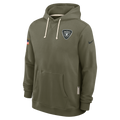 Las Vegas Raiders Nike 2025 Salute to Service Sideline Standard Issue Dri-FIT Hoodie-Olive product image 1, provided for