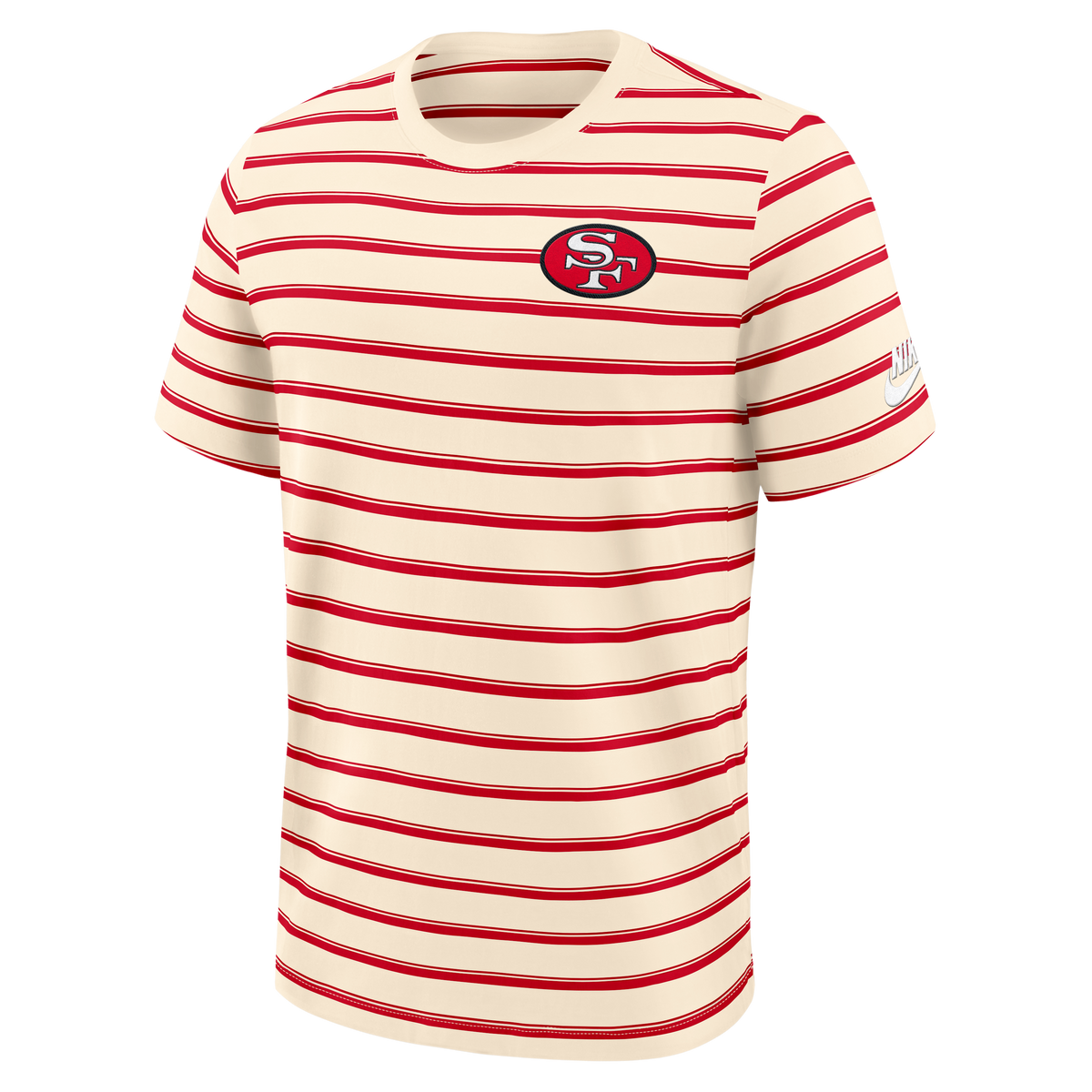 Nike San Francisco 49ers Rewind Summit T-Shirt product image 1, provided for visual reference and product detail review