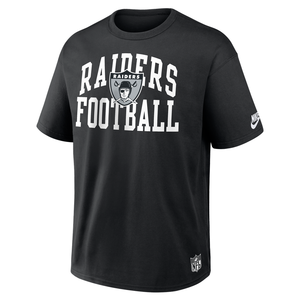 Nike Las Vegas Raiders Rewind Heavy Weight T-Shirt-Black product image 1, provided for visual reference and product detail