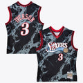 Allen Iverson Philadelphia 76ers 2000 Team Marble Swingman Jersey - Black product image 1, provided for visual reference and