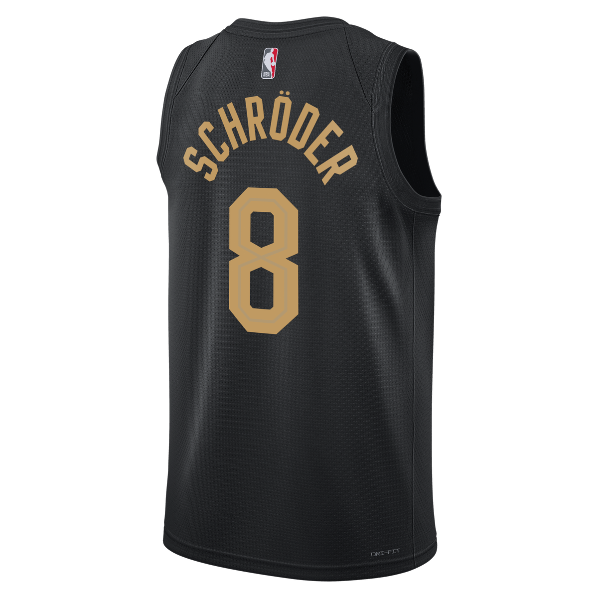 Dennis Schröder Cleveland Cavaliers Statement Edition Swingman Jersey - Black - Unisex product image 4, provided for visual