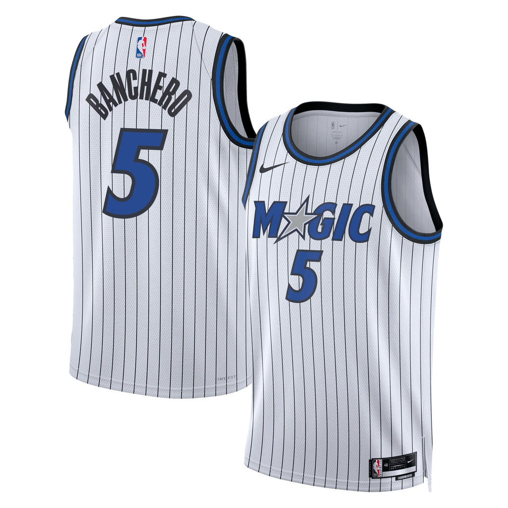 Paolo Banchero Orlando Magic Association Edition Replica Swingman Jersey - White - Unisex product image 1, provided for
