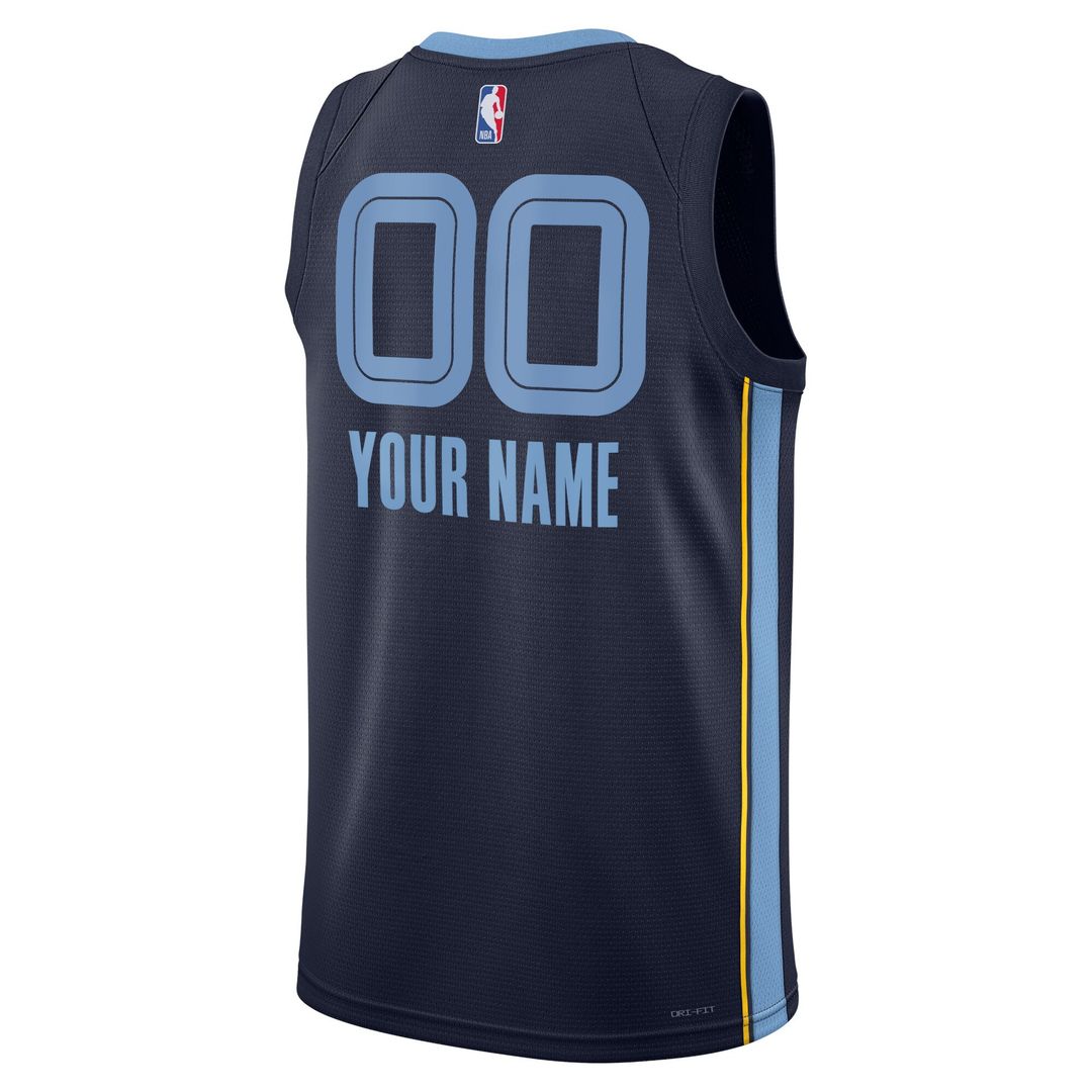 Memphis Grizzlies Nike Unisex Swingman Custom Jersey - Navy product image 3