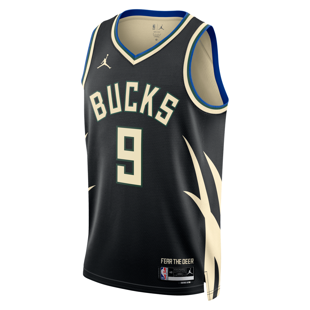 Kel'el Ware Milwaukee Bucks Statement Edition Swingman Jersey - Hunter Green - Unisex product image 3, provided for visual