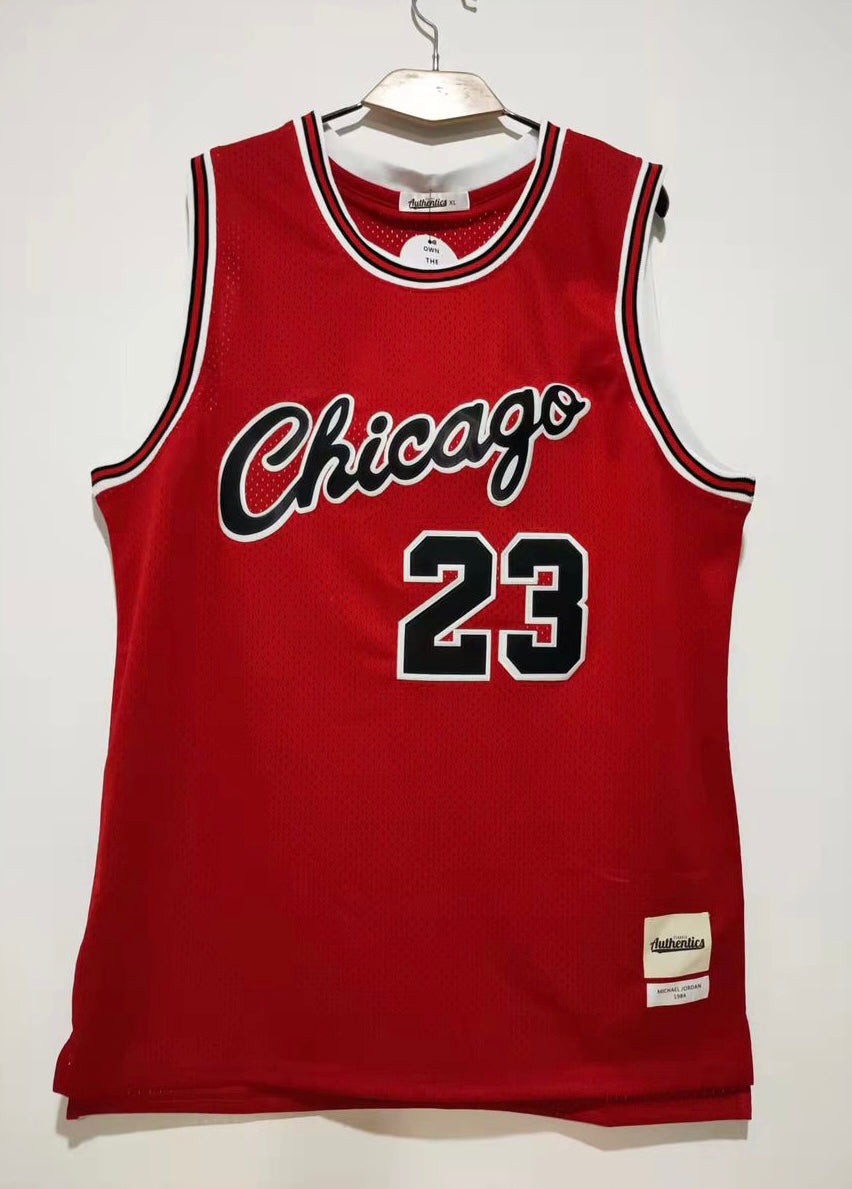 Michael Jordan 1984 Rookie Season Chicago Bulls Jersey Red product image 4