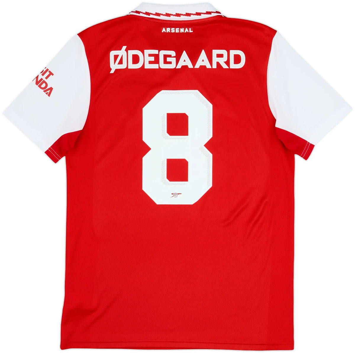 2022-23 Arsenal Home Shirt Odegaard #8 - (S) product image 1, provided for visual reference and product detail review