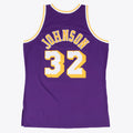 Magic Johnson Los Angeles Lakers 1984-85 Hardwood Classics Swingman Road Jersey - Purple - Mens product image 1, provided