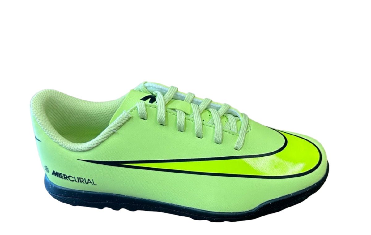 Nike Jr. Mercurial Vapor 16 Club Turf Low Limelite/Volt-Hyper Crimson product image 2, provided for visual reference and