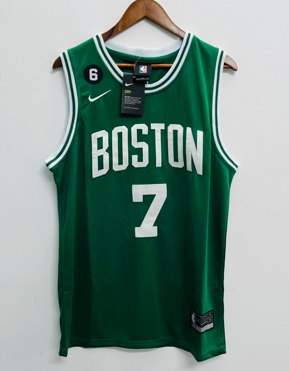 Jaylen Brown Boston Celtics Official NBA Nike Jersey Green product image 4