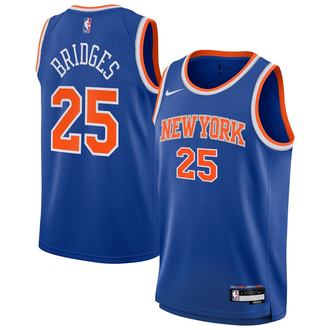 New York Knicks Mikal Bridges Nike Youth Swingman Jersey product image 1