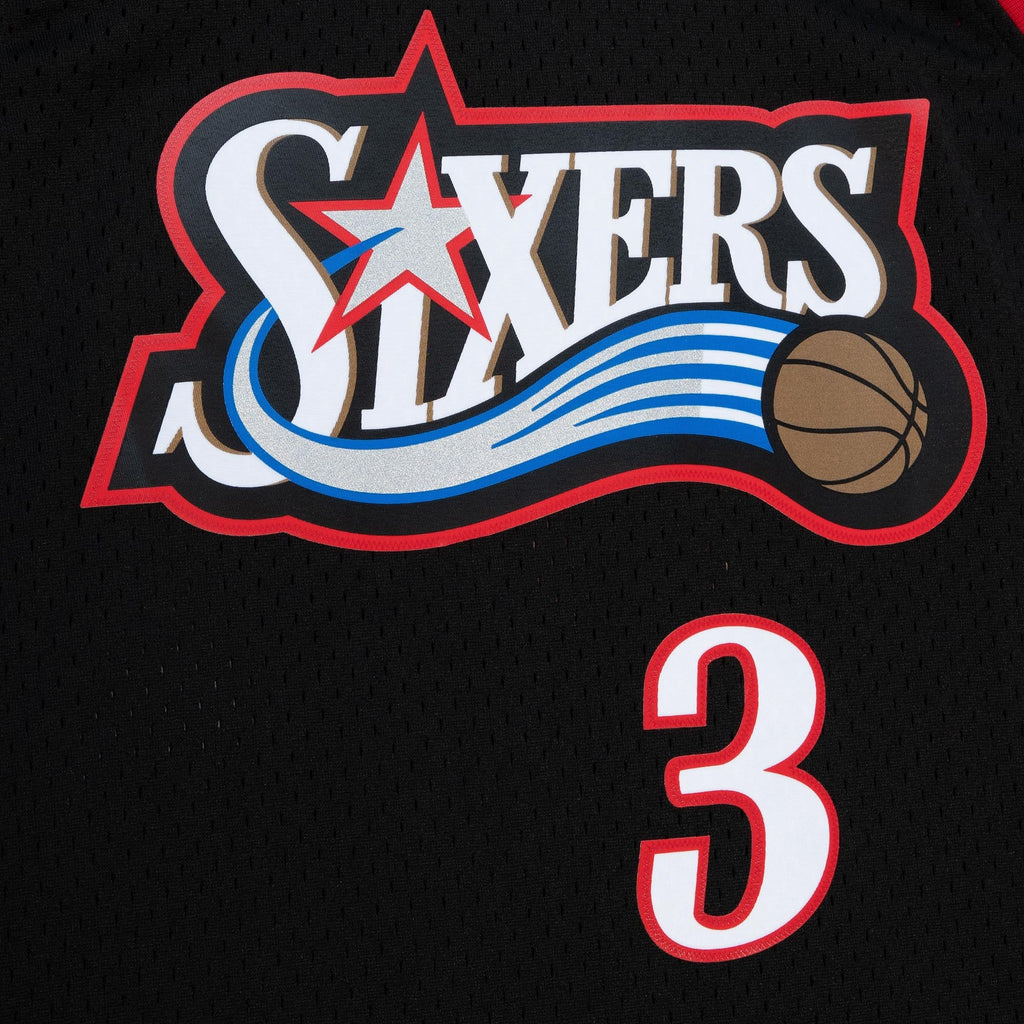 Allen Iverson Philadelphia 76ers 2006 Spain Authentic Alternate Jersey - Black product image 5, provided for visual