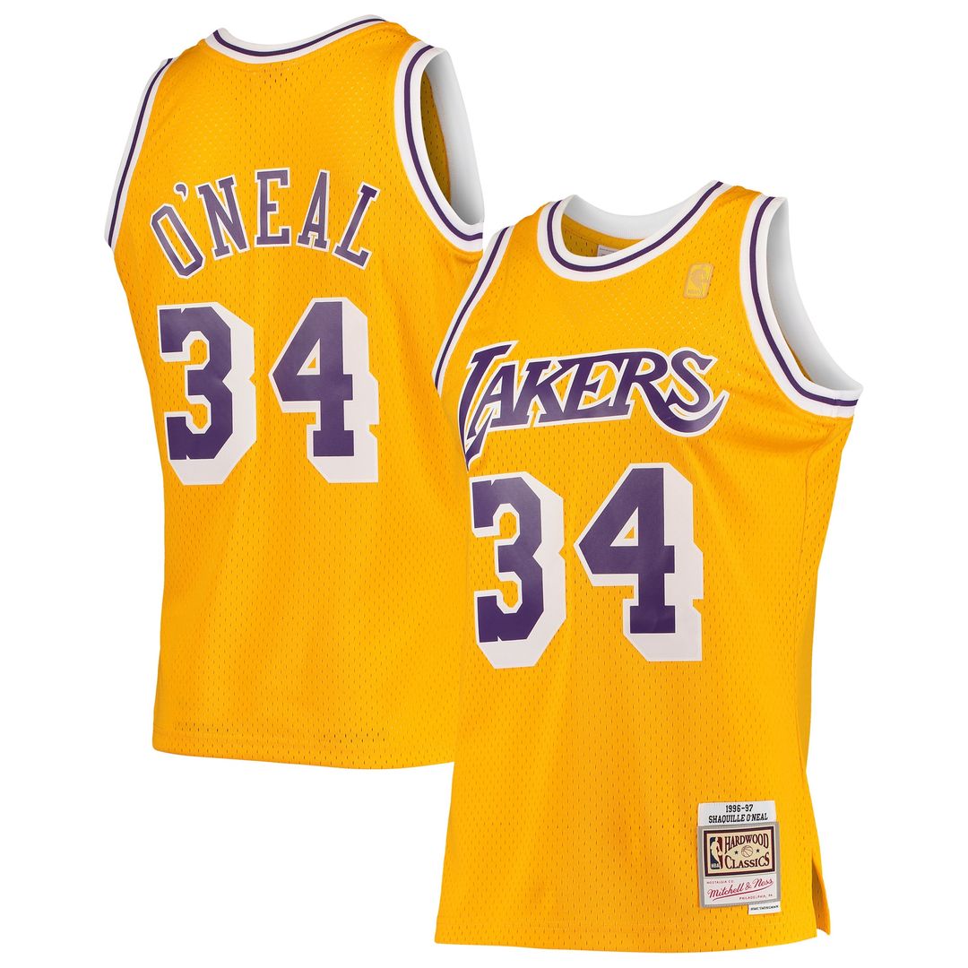 Los Angeles Lakers Shaquille O'Neal Mitchell & Ness 1996/97 product image 1