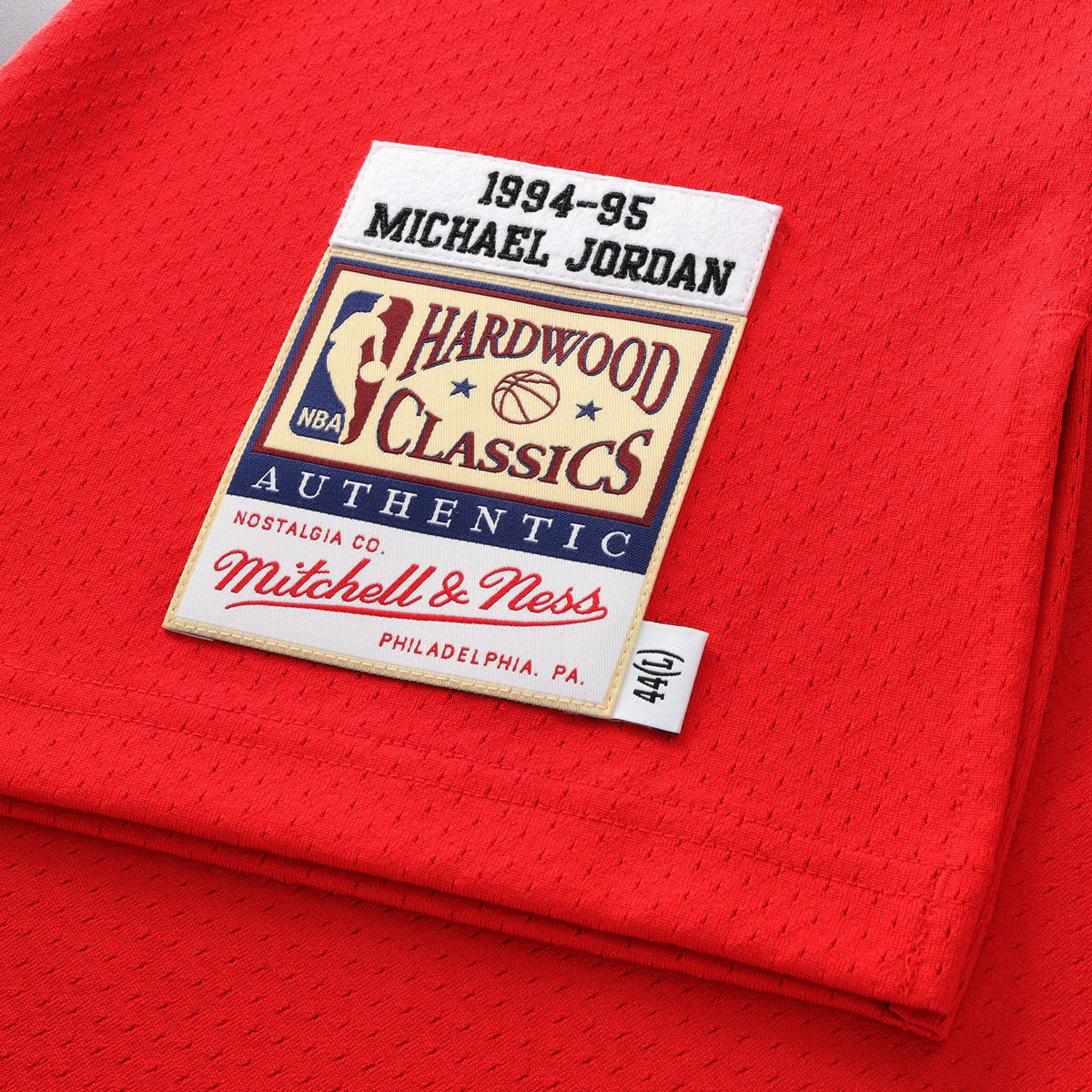 Michael Jordan Chicago Bulls 1994-95 Authentic Road Jersey - Red - Mens product image 6, provided for visual reference and
