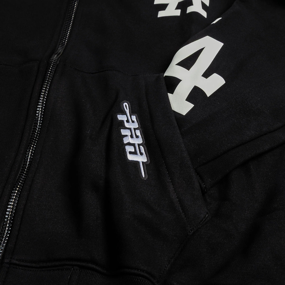 Pro Standard Los Angeles Dodgers All Pro Drop Shoulder Jacket- Black product image 3, provided for visual reference and