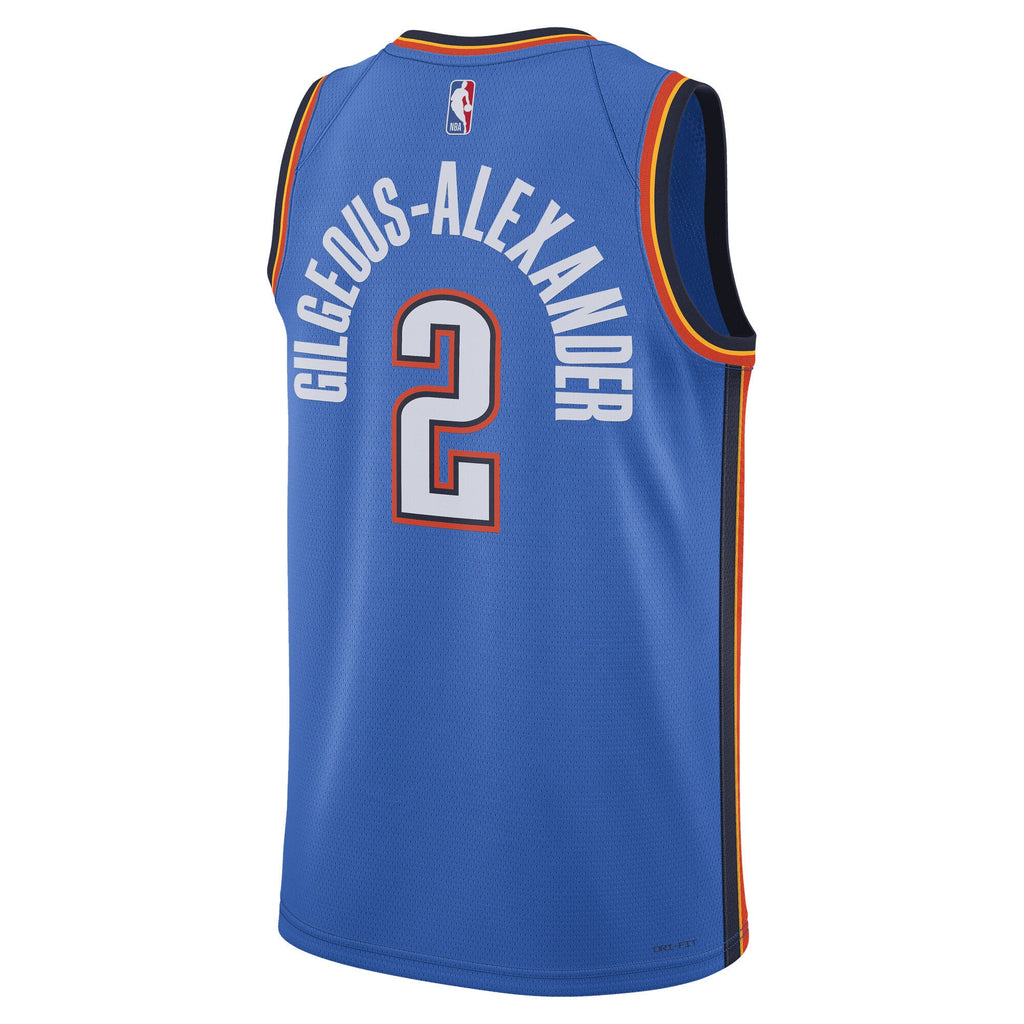 Shai Gilgeous-Alexander Oklahoma City Thunder Replica Swingman Icon Jersey - Unisex product image 4, provided for visual