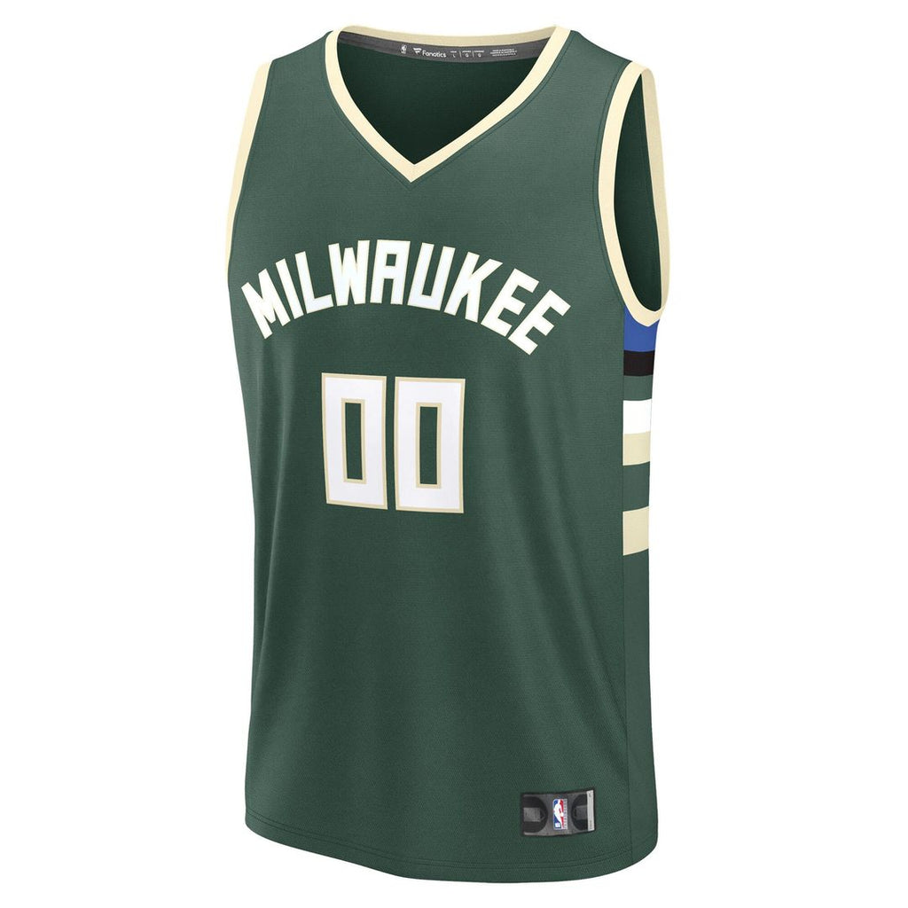 Milwaukee Bucks Fanatics Fast Break Custom Jersey - Icon product image 2