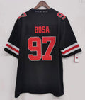 Nick Bosa Ohio State Buckeyes Jersey Black with red numbers product image 1
