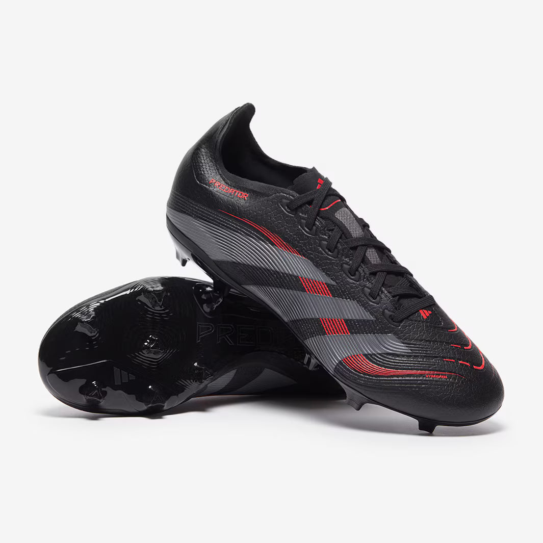 adidas PREDATOR LEAGUE FG/MG - Core Black / Lucid Red product image 1, provided for visual reference and product detail