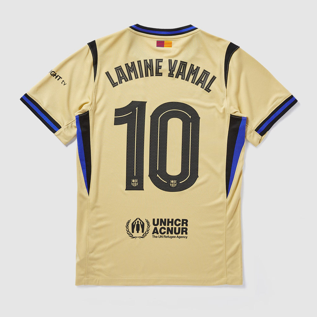25/26 FC Barcelona Away Lamine Yamal Jersey product image 1, provided for visual reference and product detail review