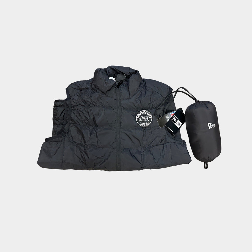 New Era San Francisco 49ers Packable Vest product image 2, provided for visual reference and product detail review