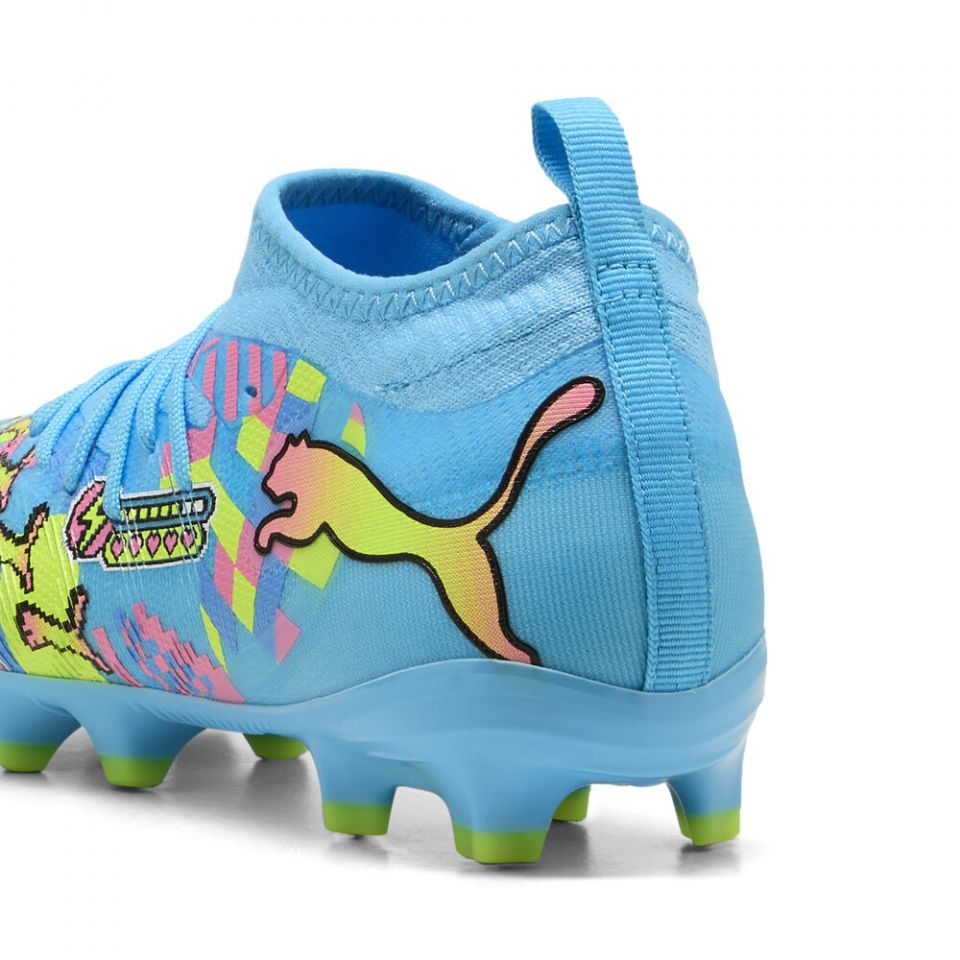 Puma Jr Future 9 Match ADVL FG/AG-WHITE/BLUE/PINK/YELLOW product image 6, provided for visual reference and product detail