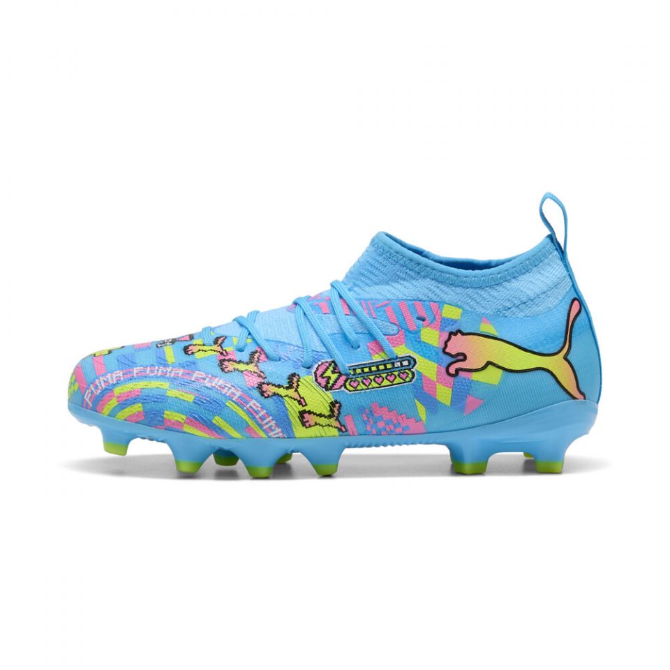 Puma Jr Future 9 Match ADVL FG/AG-WHITE/BLUE/PINK/YELLOW product image 5, provided for visual reference and product detail