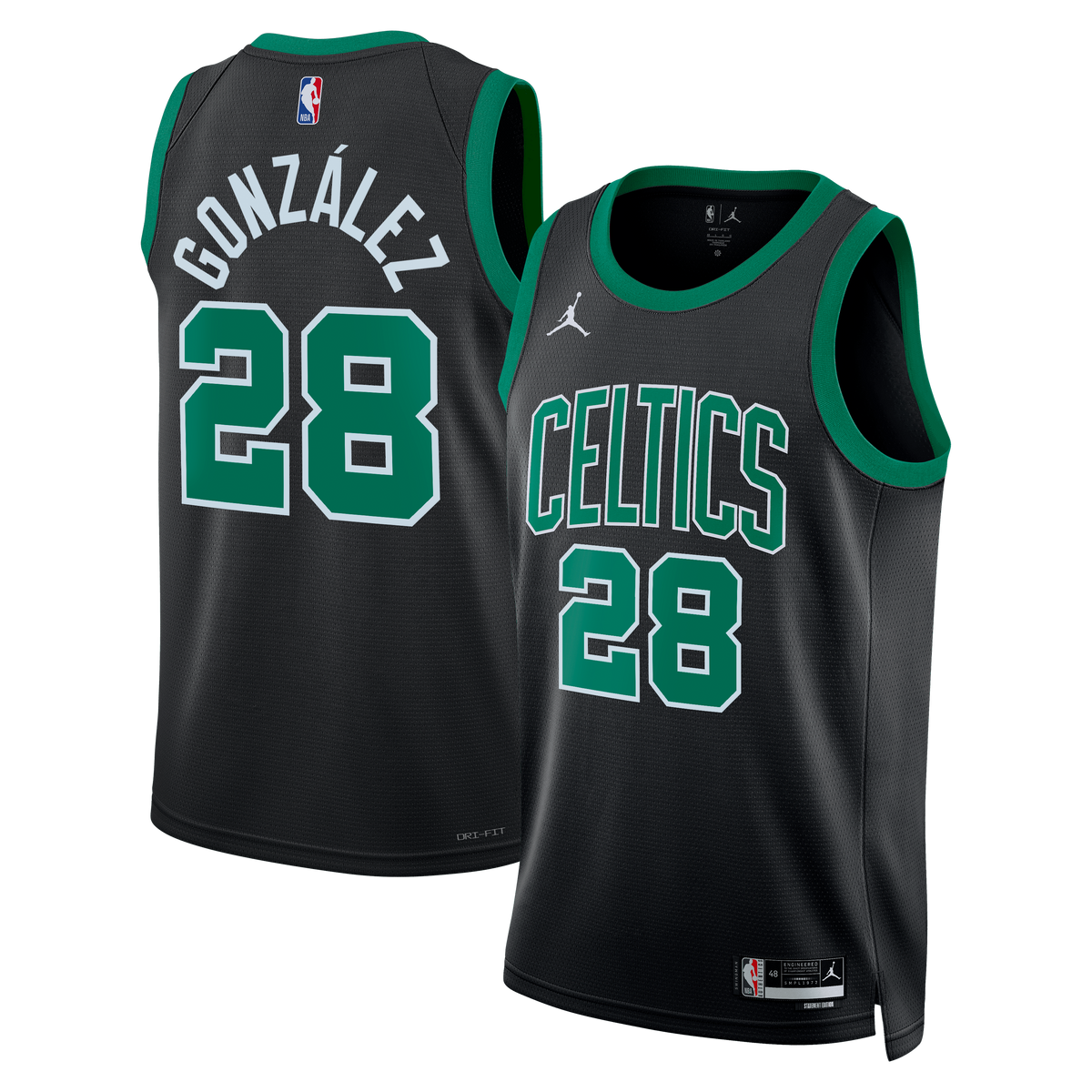 Hugo González Boston Celtics Statement Edition Swingman Jersey - Black - Unisex product image 2, provided for visual