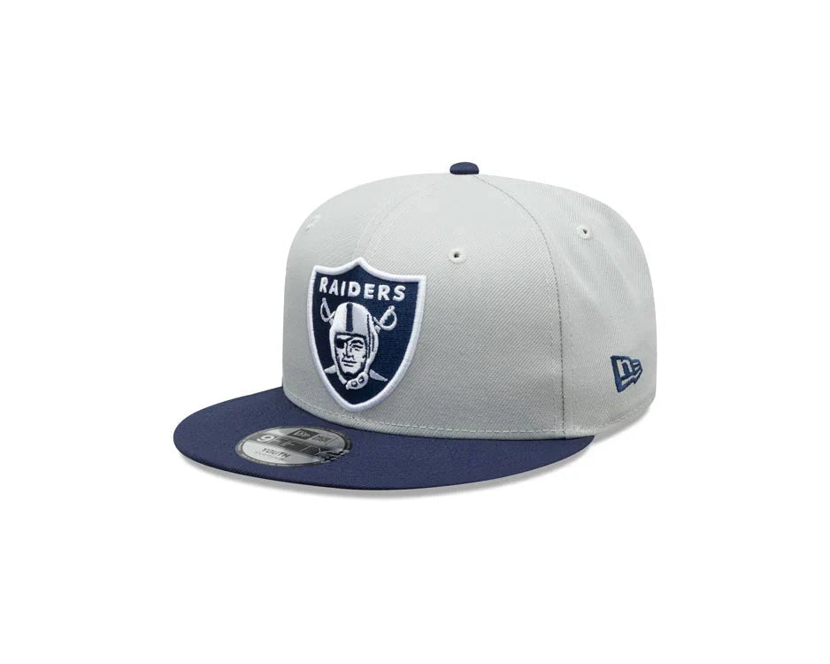 New Era Las Vegas Raiders 2-Tone Color Pack 9FIFTY Snapback Hat-Grey/Navy product image 3, provided for visual reference and
