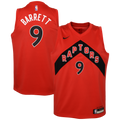 RJ Barrett Toronto Raptors Icon Edition Swingman Jersey - Red - Youth product image 1, provided for visual reference and