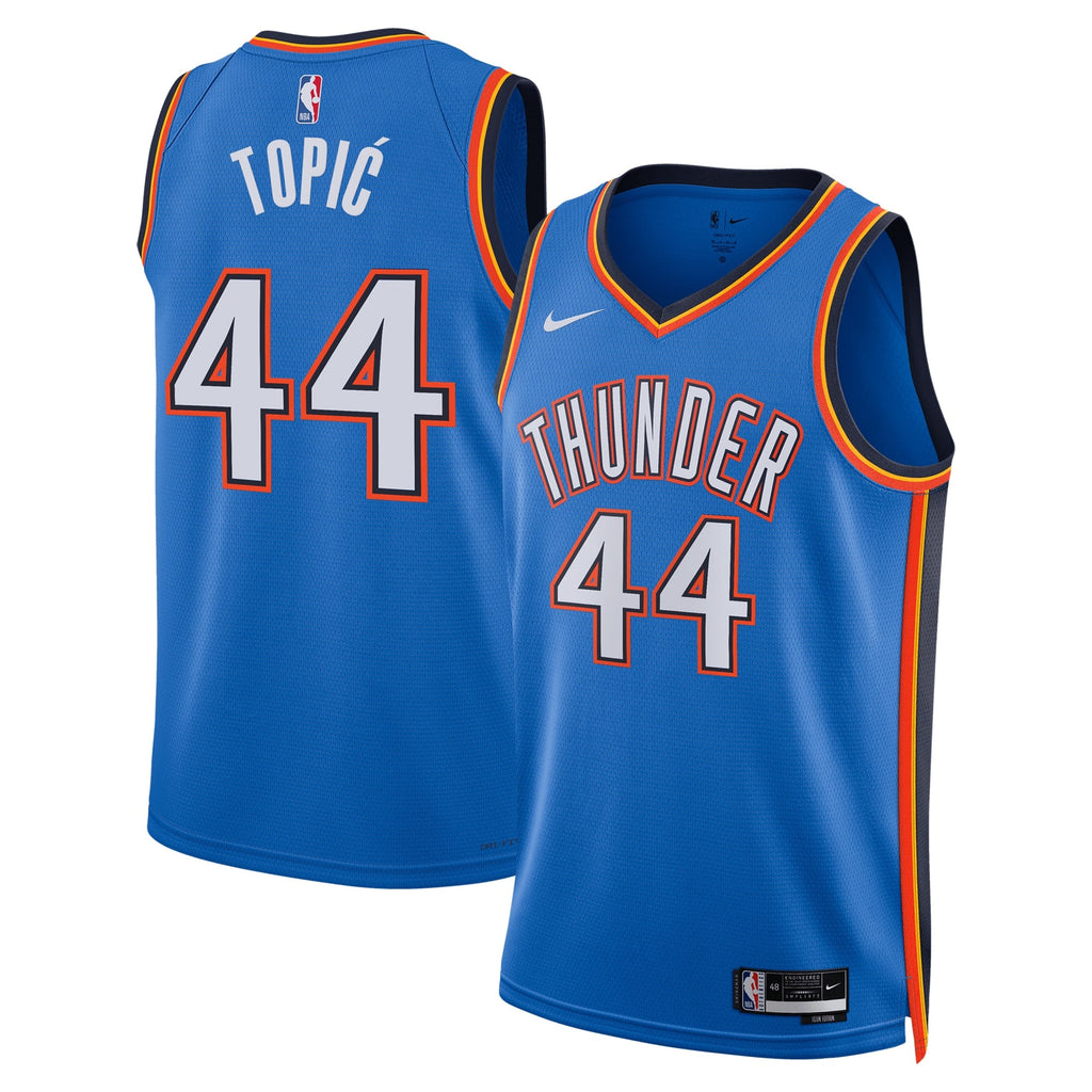 Nikola Topić Oklahoma City Thunder Swingman Icon Jersey - Blue - Unisex product image 1, provided for visual reference and