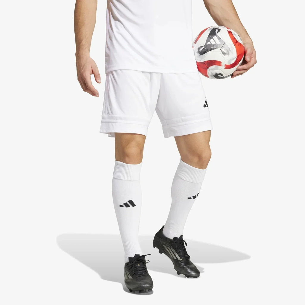 adidas Squadra Soccer 25 Short White-Black Logo. product image 2, provided for visual reference and product detail review