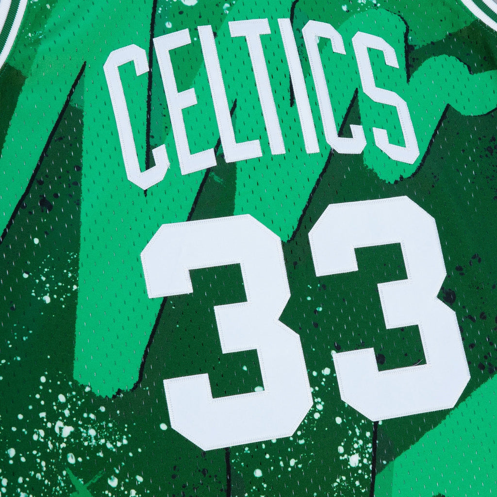Larry Bird Boston Celtics 1985 Hyper Hoops Swingman Jersey - Green product image 6, provided for visual reference and