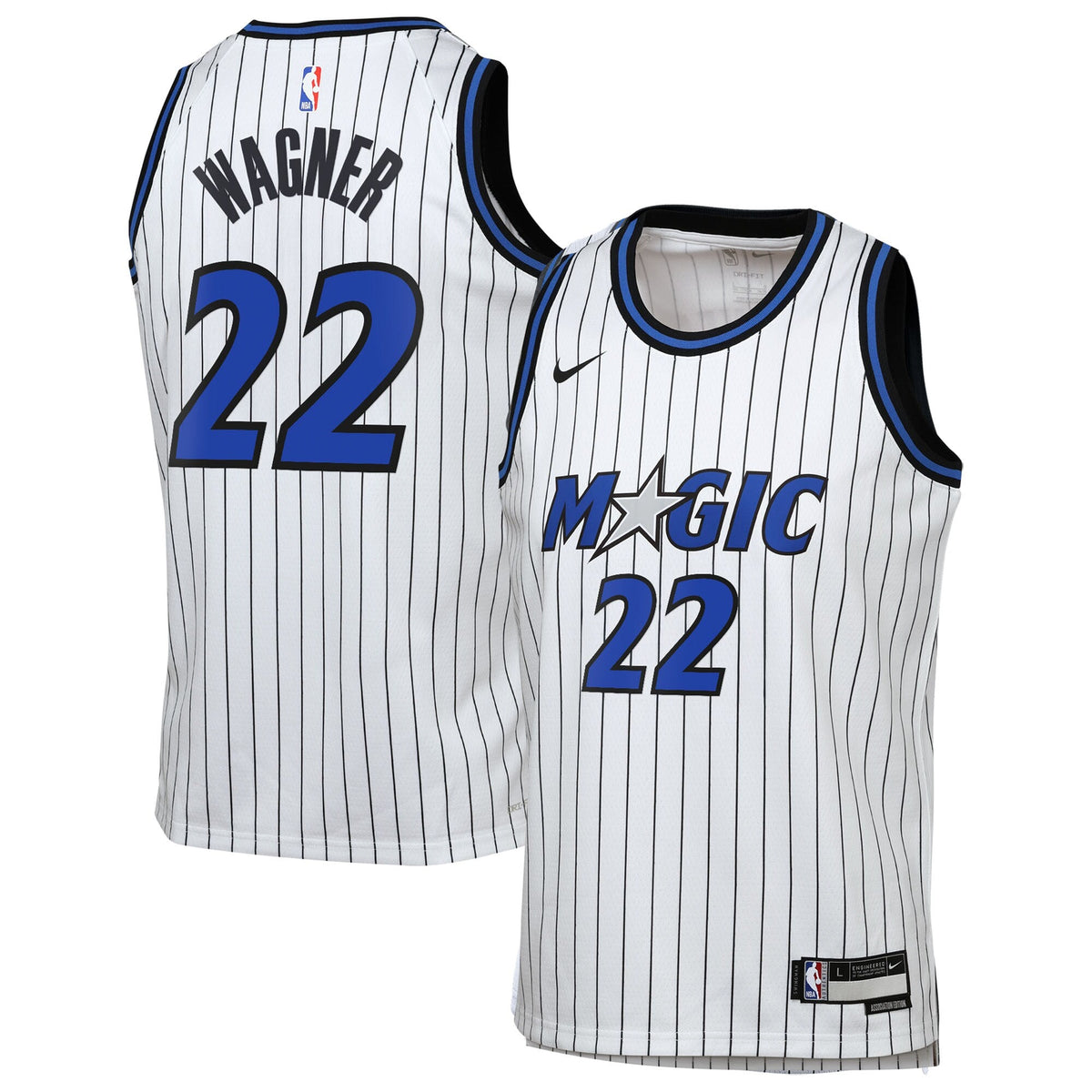 Franz Wagner Orlando Magic Association Edition Replica Swingman Jersey - White - Youth product image 2, provided for visual