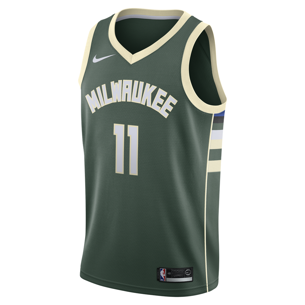 Tyler Herro Milwaukee Bucks Icon Edition Swingman Jersey - Hunter Green - Youth product image 3, provided for visual