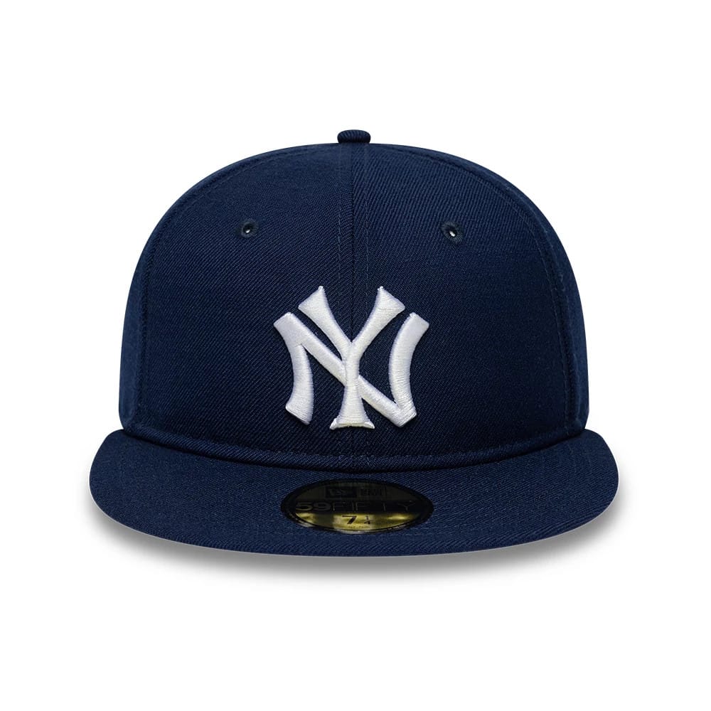 New Era New York Yankees 59FIFTY Fitted Hat - Obsidian/White product image 3, provided for visual reference and product