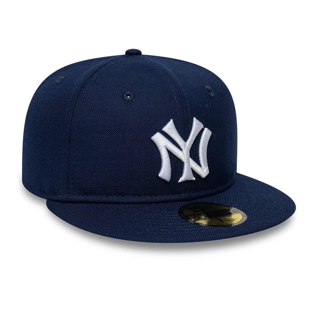 New Era New York Yankees 59FIFTY Fitted Hat - Obsidian/White product image 1, provided for visual reference and product