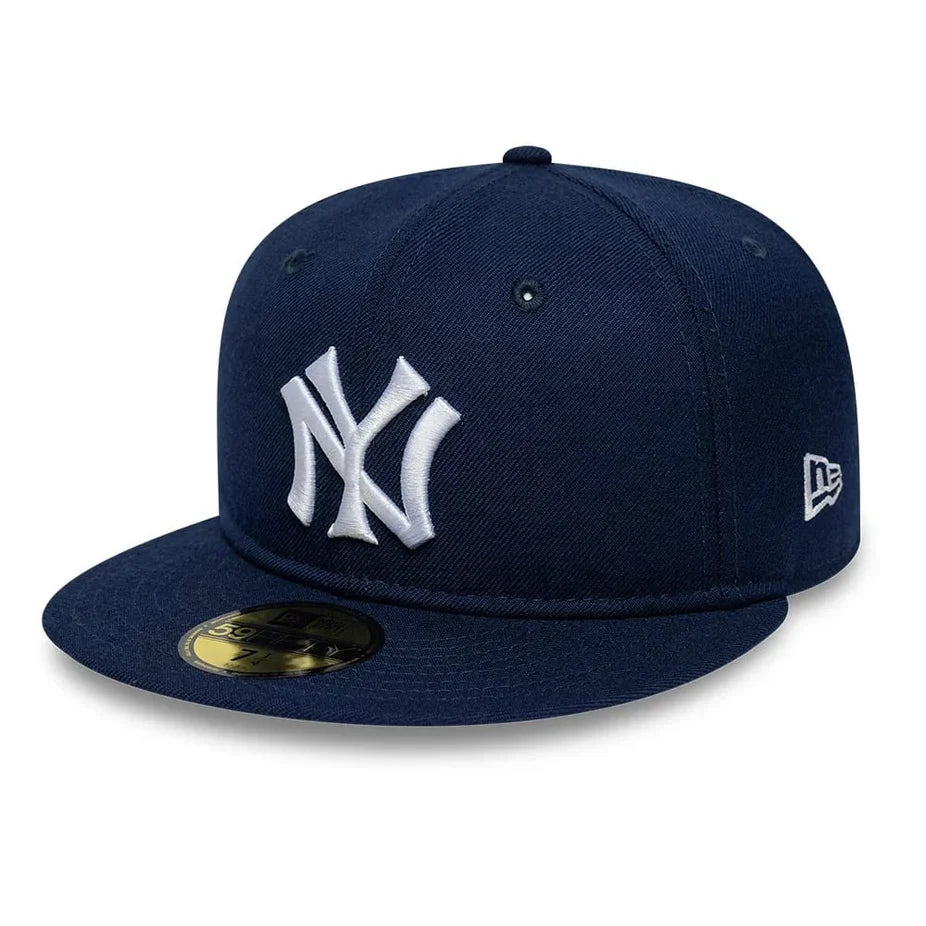 New Era New York Yankees 59FIFTY Fitted Hat - Obsidian/White product image 2, provided for visual reference and product