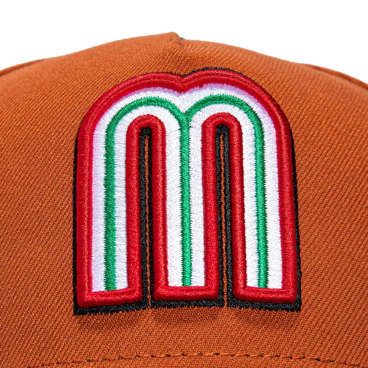 New Era Mexico WBC 9FORTY A-Frame Snapback Hat-Burnt Orange product image 3, provided for visual reference and product
