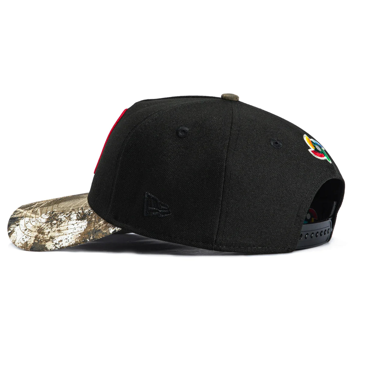 New Era Mexico WBC Realtree 9FORTY A-Frame Snapback Hat-Black product image 2, provided for visual reference and product