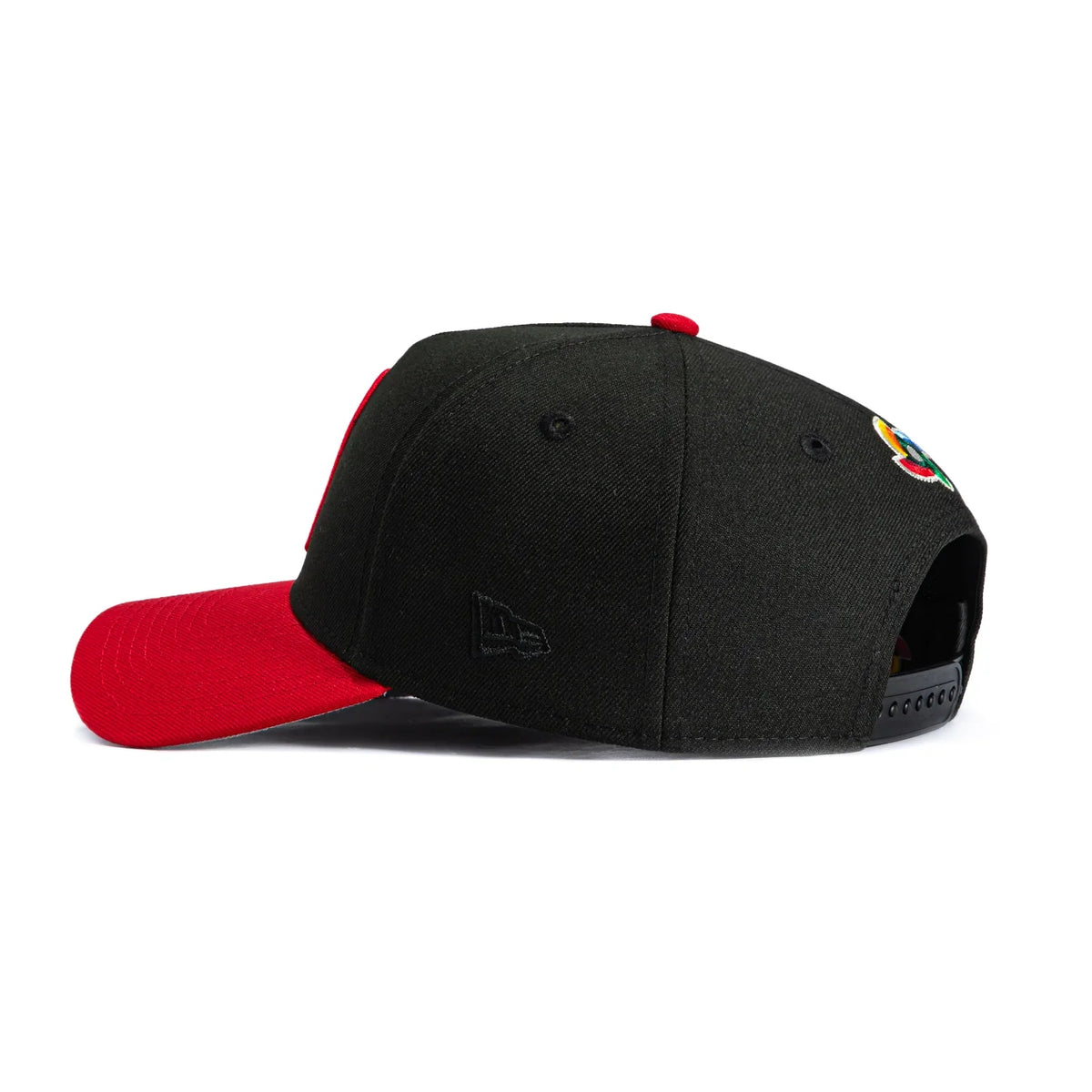 New Era Mexico WBC 9FORTY A-Frame Snapback Hat-Black/Red product image 2, provided for visual reference and product detail