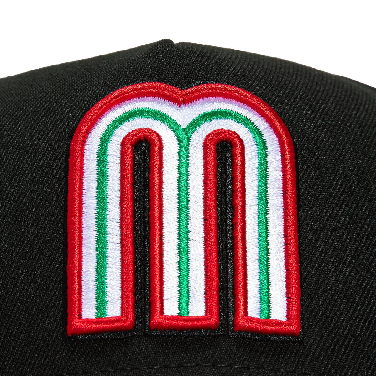New Era Mexico WBC 9FORTY A-Frame Snapback Hat-Black/Red product image 3, provided for visual reference and product detail